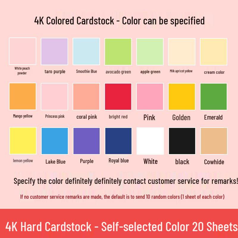 Macaron barevný karton A3/A4 4K/8K Origami papír pro studenty a pop-up knihy