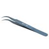 Tweezers Curved Bent Tip Stainless Steel Finishing Polish High Hardness Antimagnetic Acid Proof