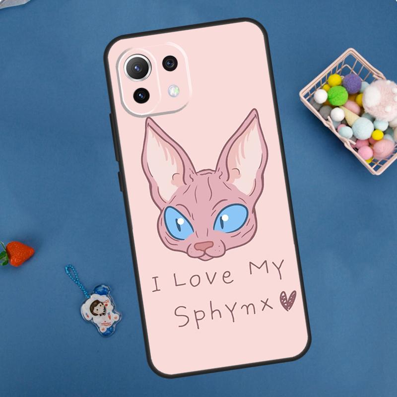 

Sphynx Cat Case For Xiaomi 13 14 15 Ultra 11T 12T 13T 14T Pro POCO X7 Pro X3 X5 X6 M6 F5 F6 Pro Cover POCO F5