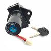 Motorcycle Electrical Ignition Switch Fuel Gas Cap Cover Seat Key Lock Set for Suzuki GN250 WJ250 1985-2001