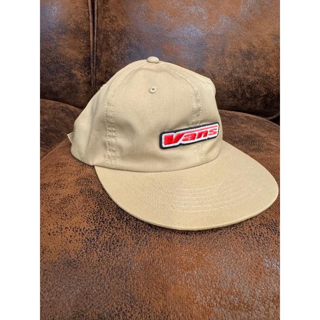 Used Vans beige cap with embroidered logo