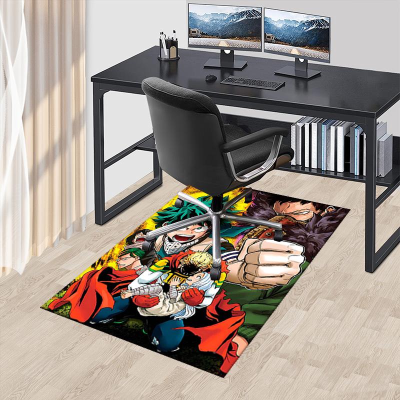 

1pc My Hero Academia Midoriya Izuku Chair Mat - Anime Cartoon Design Office Desk Pad, Non-Slip Carpet for Home Decor, Suitable for All Seasons.T078 60cm by 90cm