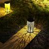 New Solar Lamp Wrought Iron Lantern Retro Garden Lamp Hollow Atmosphere Lamp Lawn Lamp Outdoor Waterproof Decorative Lamp