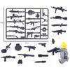 Military Building Block Doll Accessories Weapon Pieces Rifle Machine Gun Parts Toy Assembly