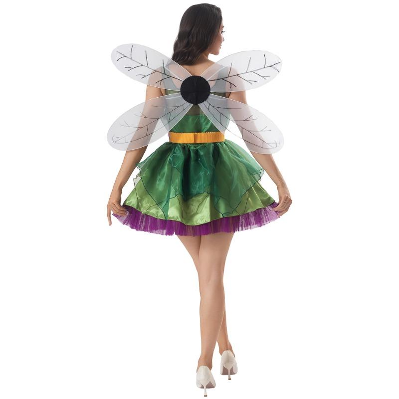 Halloween Green Elf Wizard of Oz Stage Show Costumes Adult Dresses