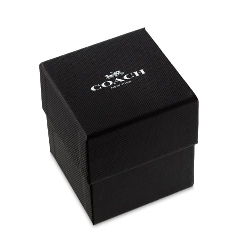 Coach Women's Grayson Watch - 14504112 Black with Black Strap, Black//Sheer Pleasure, Strap