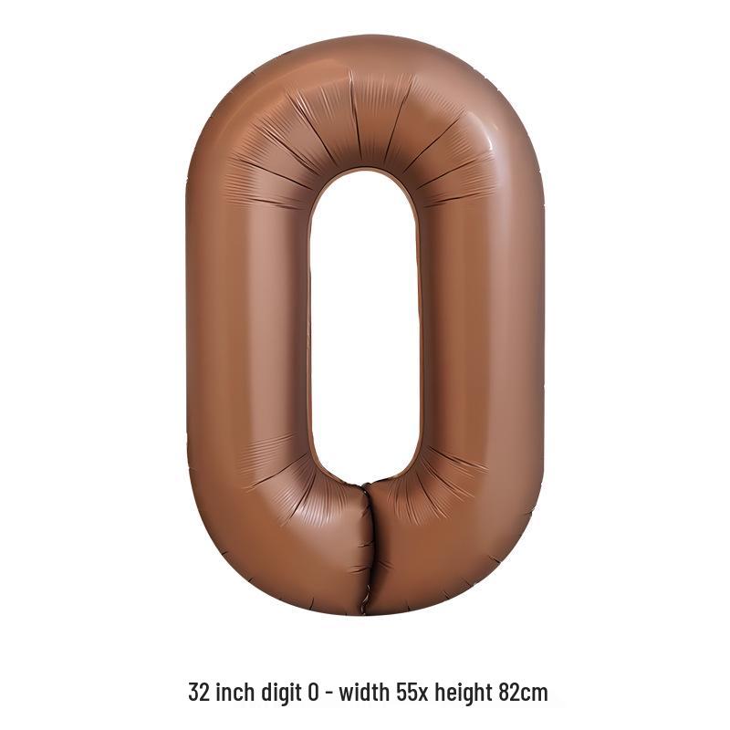 32-Inch White Number '40' Birthday Balloon, Aluminum Foil Party Decoration Prop