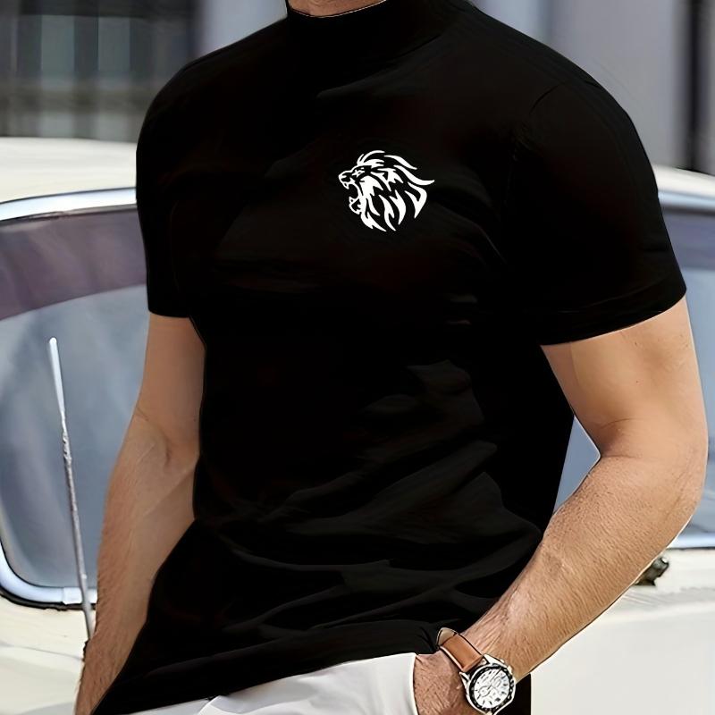 

Roaring Lion Graphic Print T-Shirt,Lightweight T-Shirt Breathable Cool, Comfortable Wear XXL