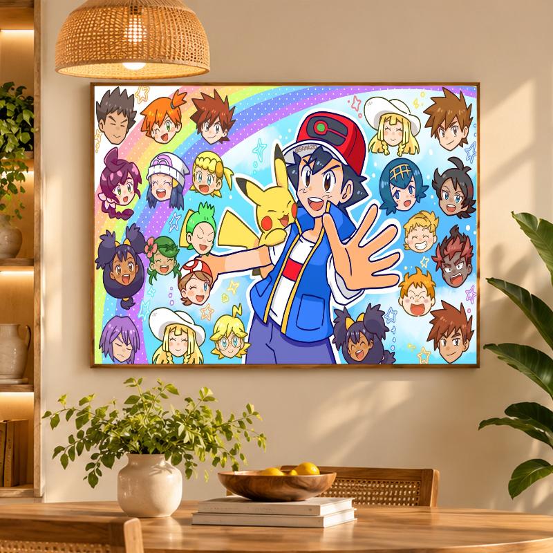 5D Diamond Painting Pokémon DIY Full Drill Diamond Art Kit Home Decoration