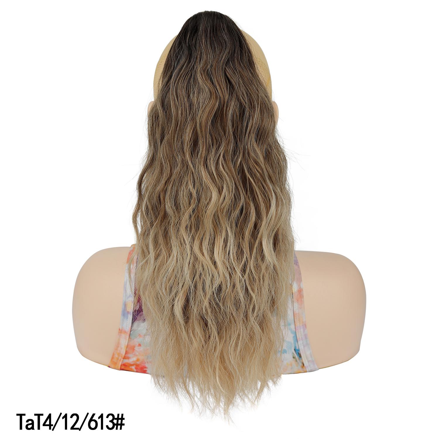 

Короткий кудрявый хвост на заколке, наращивание волос, градиентный цвет, пышная прическа, накладка для волос для женщин, для ежедневного использования