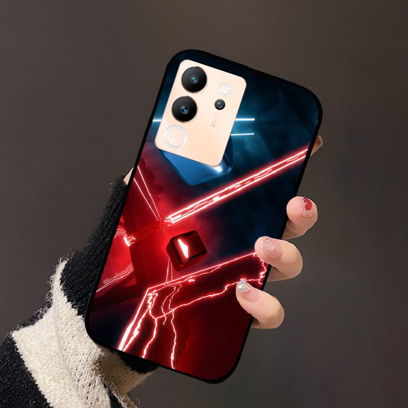 For Vivo V30 Lite 5G Case Fashion Cat Astronaut Flower Phone Bag For Vivo V30Lite 5G Luxury Protector Fundas Black Coque