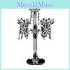 Artificial Crystal Sparkling Candle Holder Lotus Design For Daily Home Decor