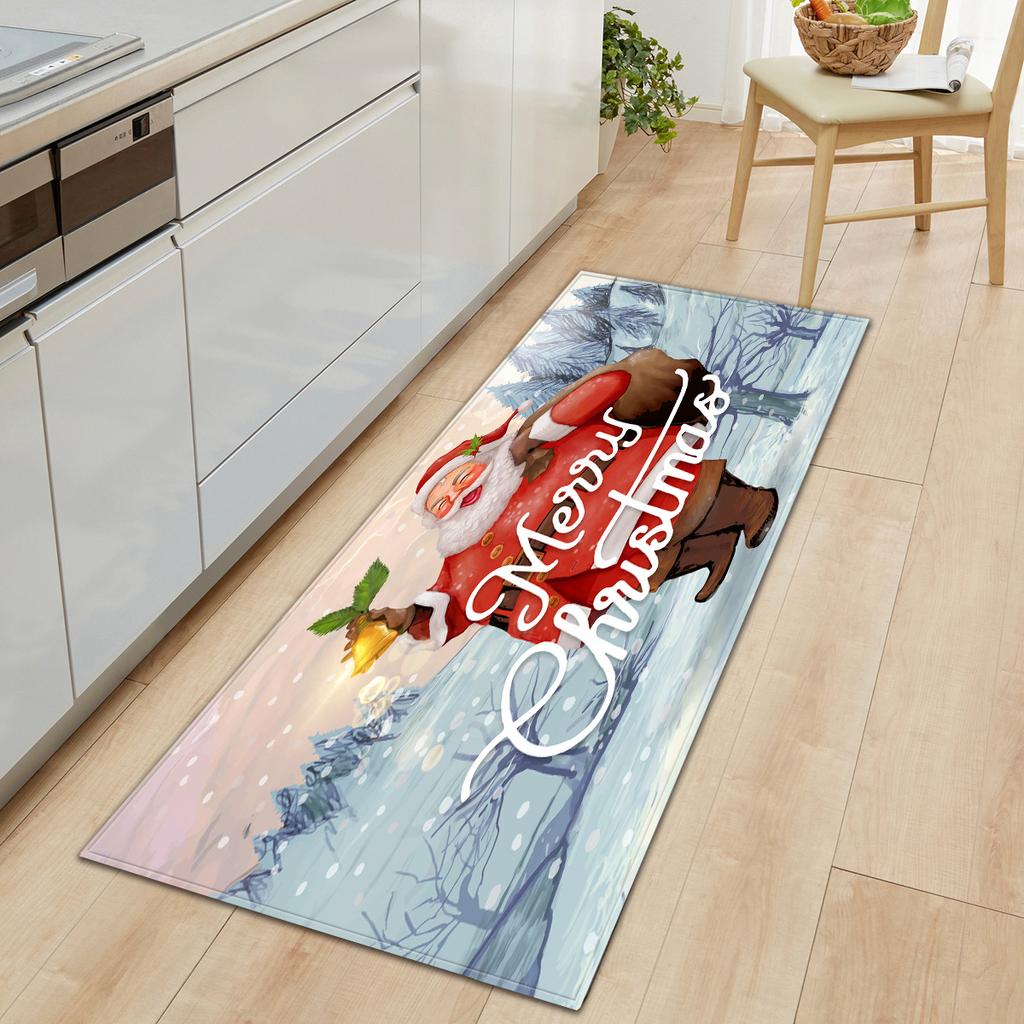 Christmas Kitchen Sand Carpet Doormat Long Floor Mat