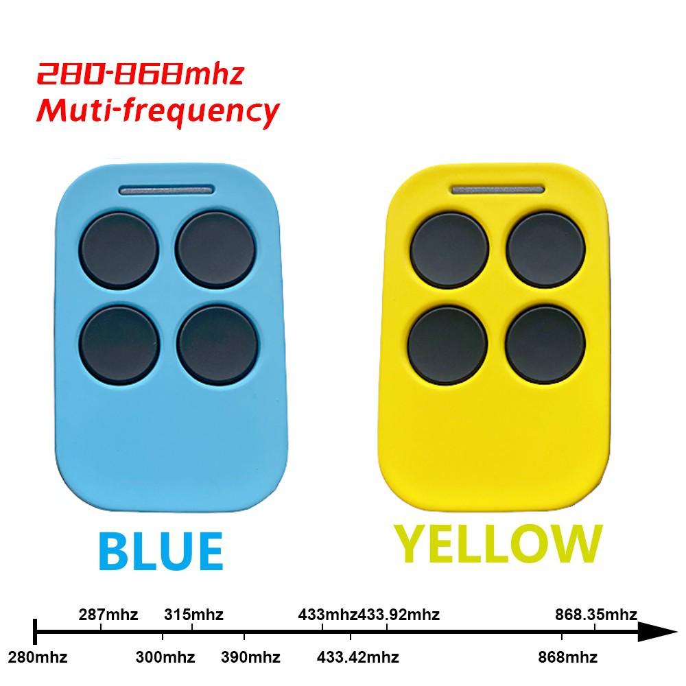 Universal Multi-Frequency Garage Door Remote Control, 280-868MHz, compatible with 310/315/433/868MHz systems.