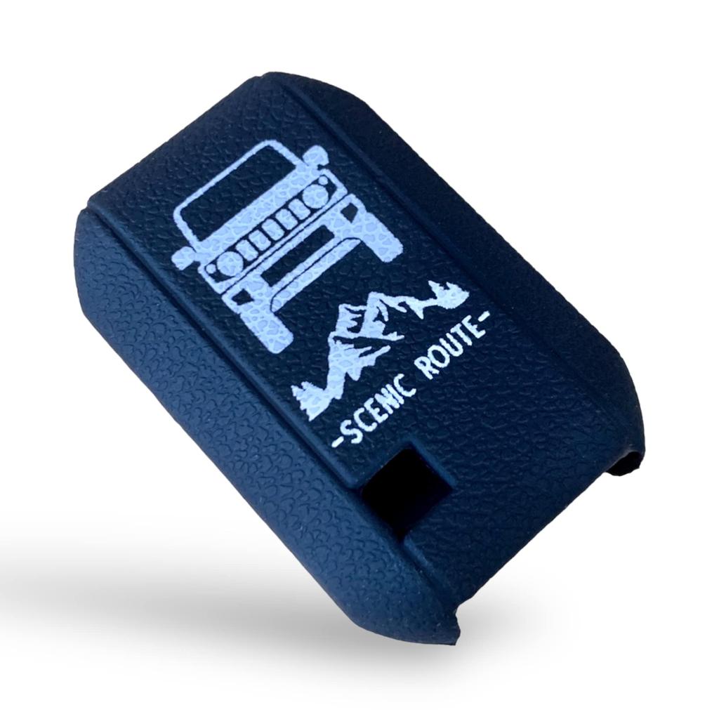 Suzuki Jimny JB64 Sierra JB74 Specially Designed to Prevent Scratches Smart Key Key Cover Silicone Cover Key Cover Case [SUITY] (Black)