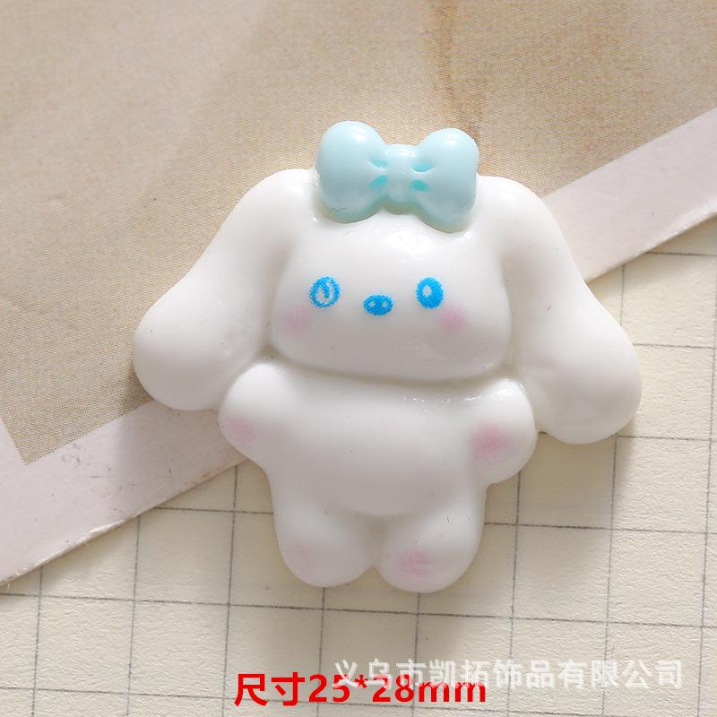 Glossy Cinnamoroll DIY Resin Stickers for Phone Cases, Hair Clips, Crocs, Keychains: Creative Handmade Accessories