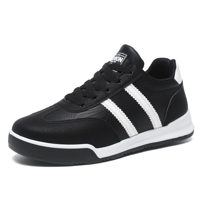 

Board shoes spring and autumn new versatile breathable sports shoes soft sole low-top casual little white shoes couple 44 male чёрный