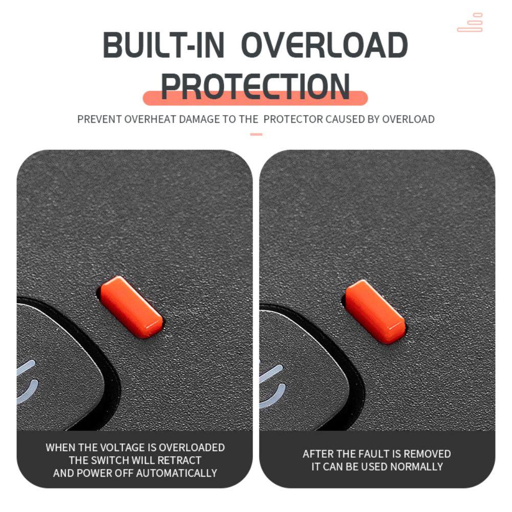 Power Strip With USB Multi Plug Outlet Extender 14 AC Outlets 3 USB A 1 USB C Ports Wall Plug Extender For Home Office