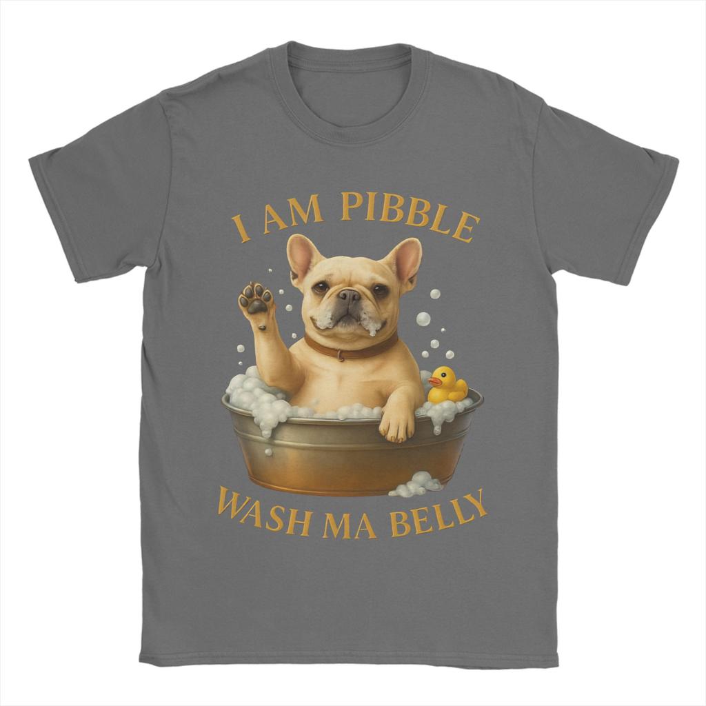 Lustiges Pibble Meme Wasch meinen Bauch T-Shirt für Männer Frauen Grafikdruck T-Shirts Baumwollkleidung