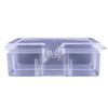 Large 6-Compartment Transparent Storage Box with Lid for Quilts, Jewelry, and Tools
