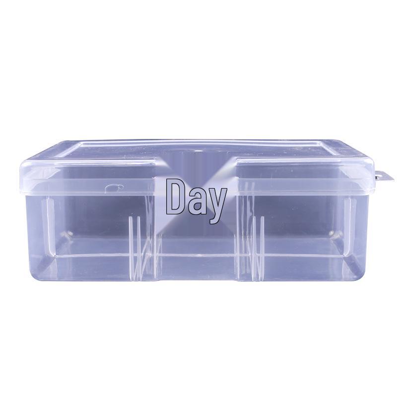 Large 6-Compartment Transparent Storage Box with Lid for Quilts, Jewelry, and Tools