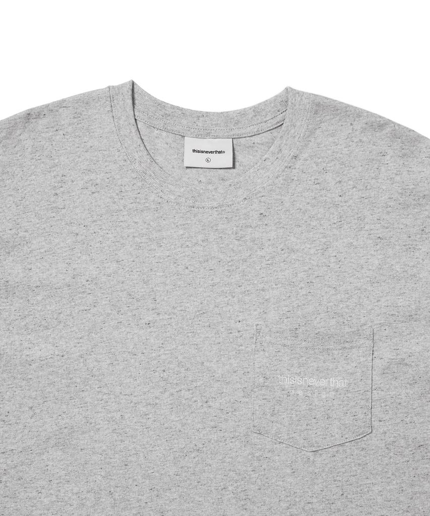 THISISNEVERTHAT L-Logo Pocket L/S Tee Heather Gray