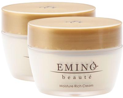 Healthy Smile Emino Beaute Moisture Rich Cream 50g X 2 Set Contains Hyaluronic and Proteoglycan Acid, Collagen, Placenta,
