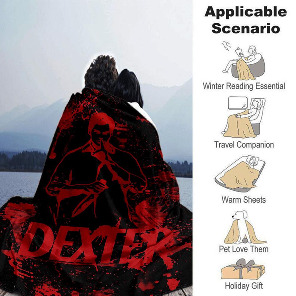 1pc Dexter Throw Blanket Soft Flannel, Cozy All Season Polyester Perfect for Home, Office