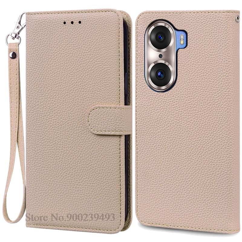 For Honor 60 Pro Case Honor 60 Case Silicone Soft Leather Flip Case For Honor 60 Pro Wallet Cover Phone Fundas Coque