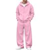 Ensemble Sweat à capuche zippé avec capuche pour homme et Pantalon de jogging - Survêtement décontracté pour la maison