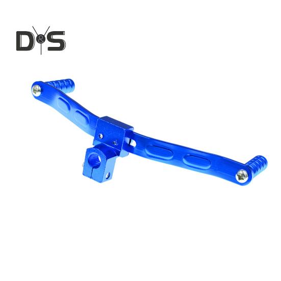 

Мотоциклетный рычаг переключения передач, 2-ходовой алюминиевый сплав, универсальная подставка для ног, педаль переключения передач, сменный рычаг для бездорожья, аксессуары для модификации велосипеда синий