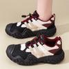 Scarpe Donna Dad Chunky Retro da Escursionismo Casual Punta Larga Versatili Stile di Nicchia