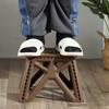 Folding Step Stool Strong Load-bearing Heavy-Duty Chair Travel Use Compact Collapsible Chair with Handle Camping Supplies