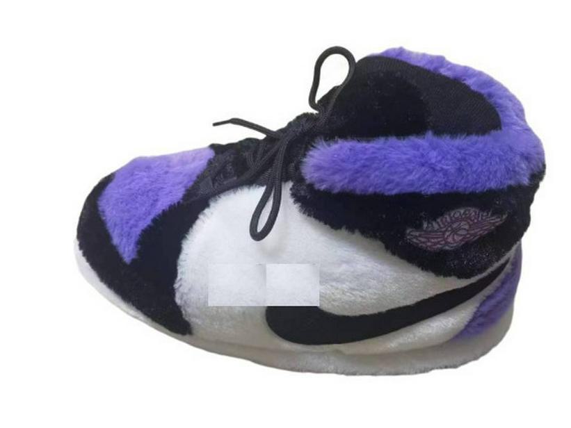 "Douyin-Inspired AJ1 Coconut Slippers: Retro Cotton Home Footwear for Couples"