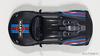 AUTOart 1/18 Scale Porsche 918 Spyder Weissach Package Black with Martini Stripes
