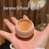 Pinecone Wood Aroma Diffuser: Portable Roly-Poly Essential Oil Diffuser with Black Walnut and Dried Flower Car Freshener