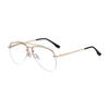 JYL TS Men's Semi-Rimless Double-Bridge - Pilot Sun-Protective KSL-98339