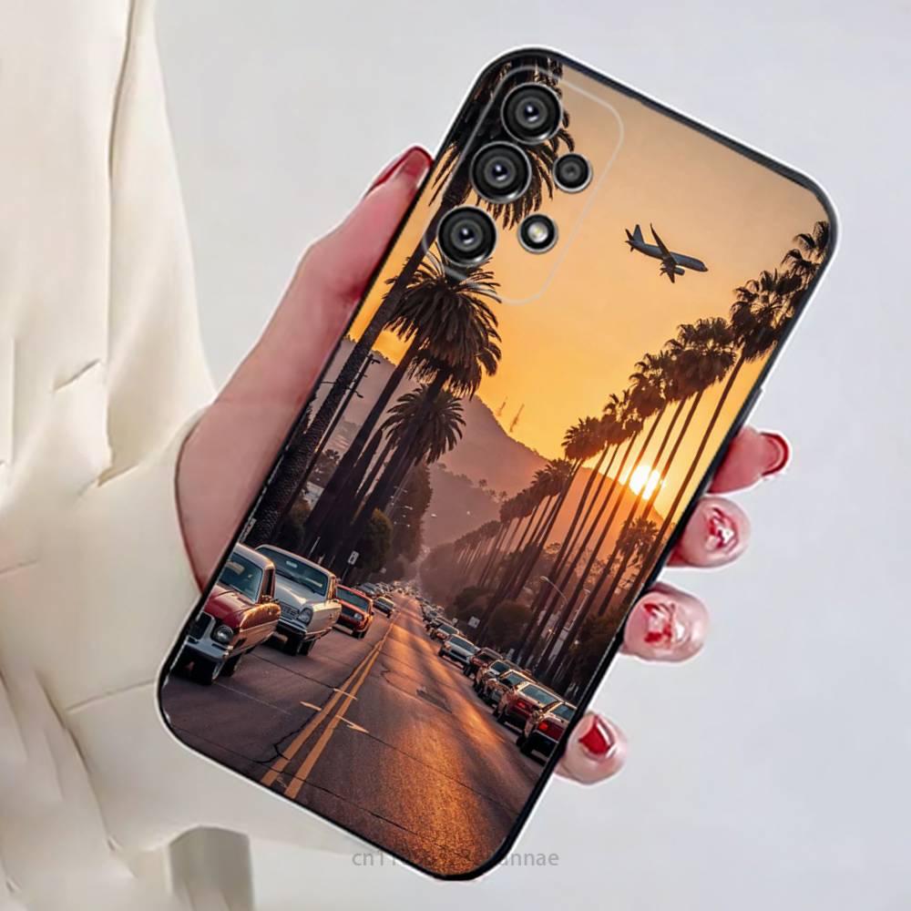 Travel Los Angeles California Phone Case for Samsung Galaxy A73,23,53,33,14,24,13,72,22,52,32,54,A34 Soft Cover