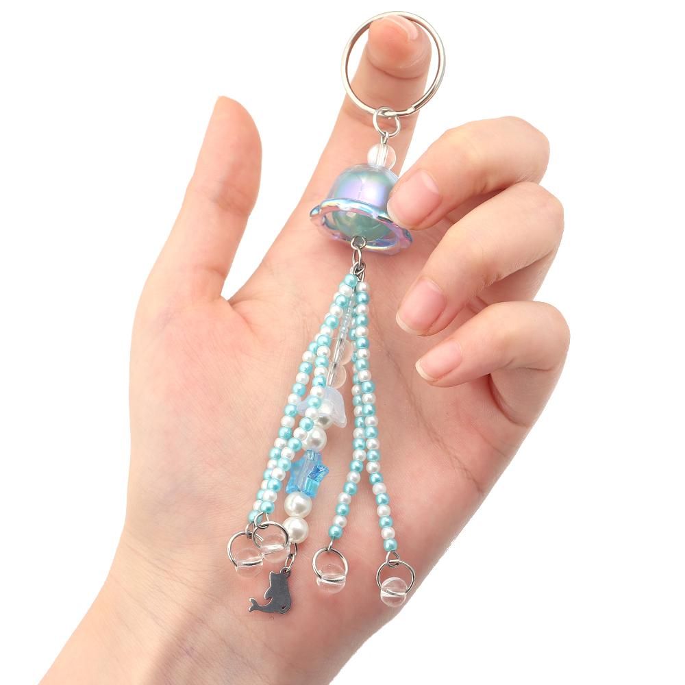 6pcs Transparent Wind Bell Beads Colorful Acrylic Petal Beads For Jewelry Making DIY Charms Pendant Phone Key Chains Accessories