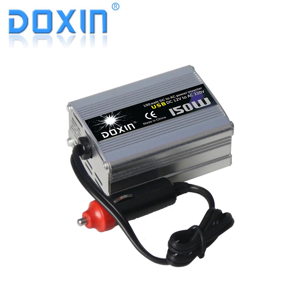 DOXIN 150W Car Inverter with USB & Cigarette Lighter Socket - Modified Sine Wave Power Converter 12V to 220V