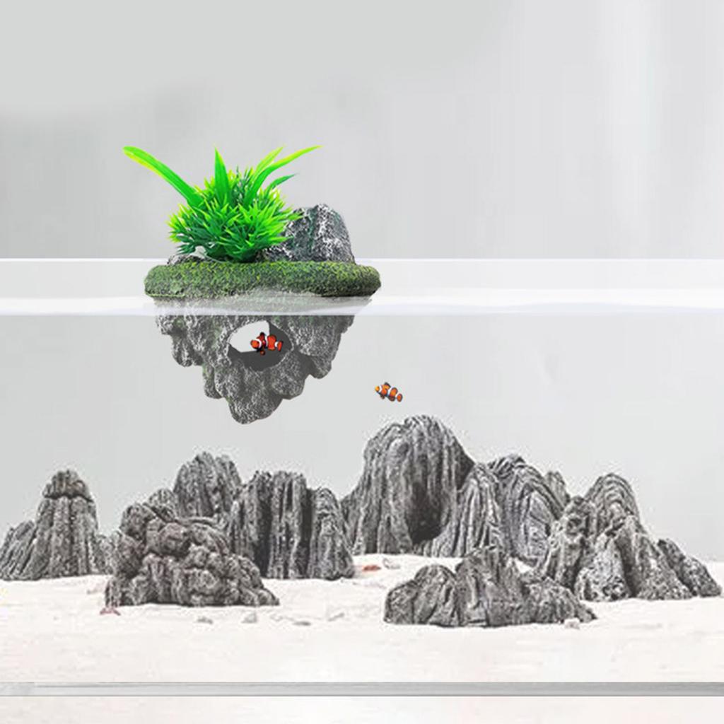Landscape Hallowed Cave Hideouts Fish Tanks Decorations for Aquariums Terrarium Shrimp Caverns Stone Ornaments