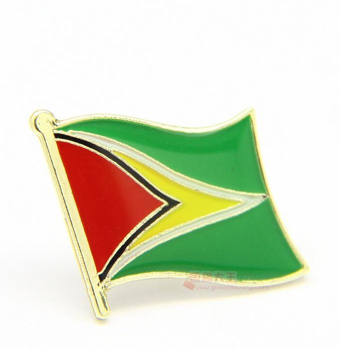 World Flags Enamel Lapel Pin - UK & US Iron Brooch with Drip Glue and Baking Paint Finish.