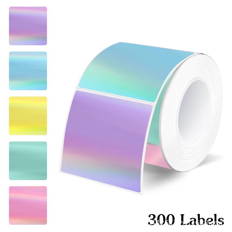 Gradient Laser Thermal Label Paper for Phomemo M220/M221/M120 - 50mm Round