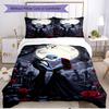 3pcs Duvet Cover Set (1*Duvet Cover + 2*Pillowcase, Without Core), The Nightmare Before Christmas Print Soft All‑Season Bedding Set, Home Bedroom Deco
