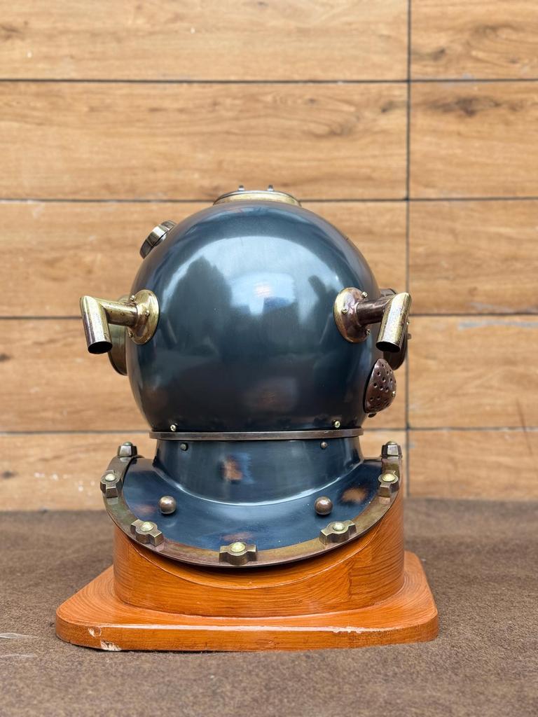 Vintage Scuba Diving Helmet Maritime Decor Replica Collectible Gif