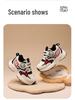 B.DUCK Kinder rutschfeste Winter-Sportschuhe mit Fleece-Futter