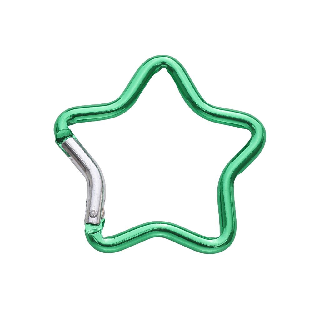 1pc Mountaineering Buckle Love Star Buckle D-Shaped Buckle Color Backpack Buckle Aluminum Keychain DIY Accessories
