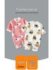 Coral Fleece Flannel Romper: Thick Velvet Homewear for Babies - Autumn/Winter