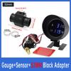 Car Water Temperature Gauge With volt meter 2 in 1 LCD Car Truck Gauge+ 26-40MM Water Temp Joint Pipe 10MM Water Tempe Sensor