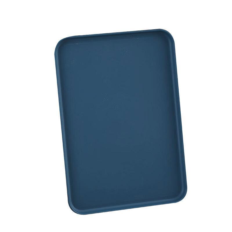 Minnay Wheat Straw Rectangular Tea Tray & Storage Set